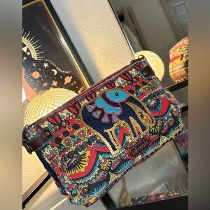 SAKROOTS Elephant bohemian pouch bag